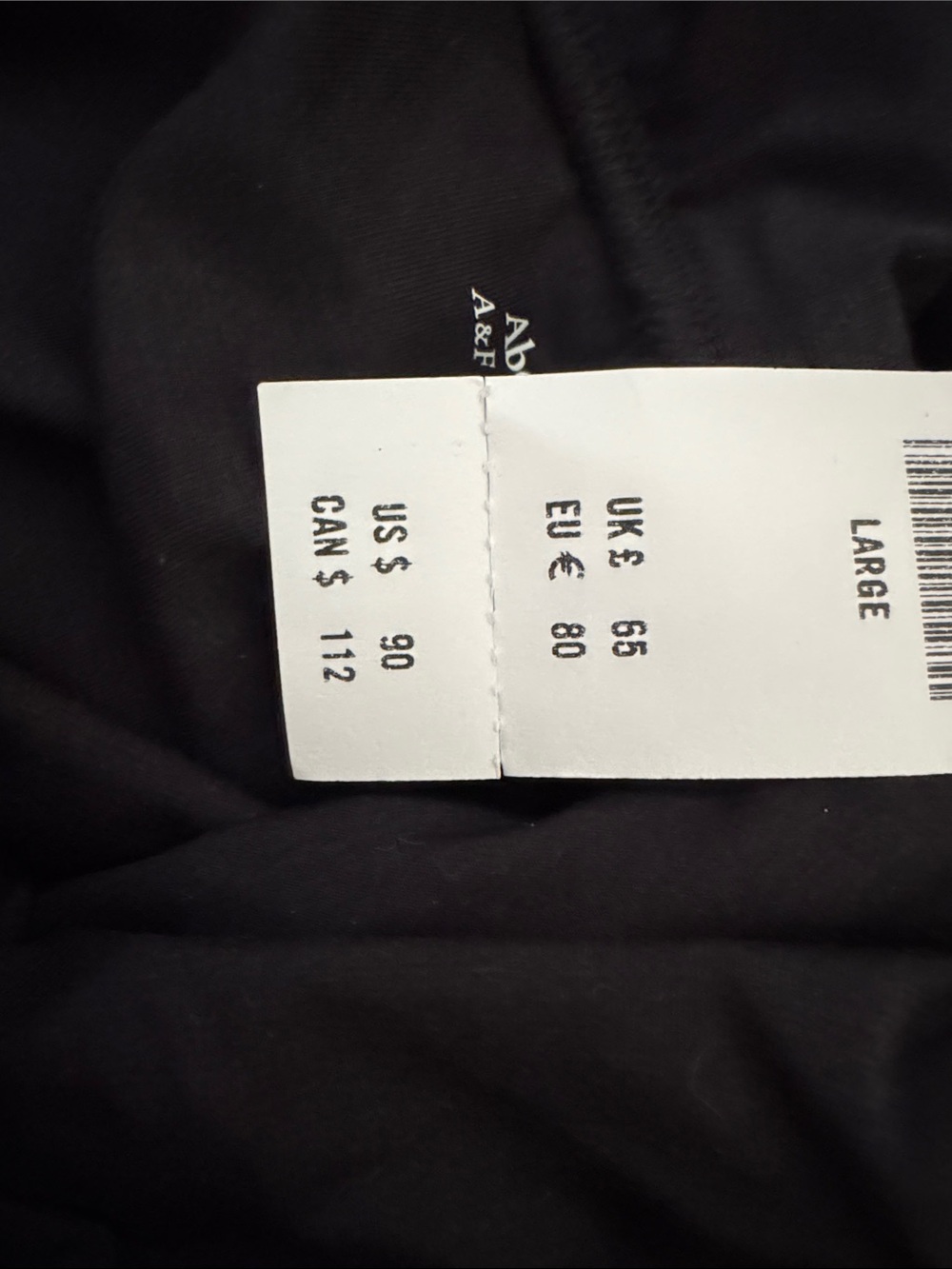 Abercrombie & Fitch Black Off-Shoulder Maxi Dress. New with tags! size L. - Picture 4 of 4